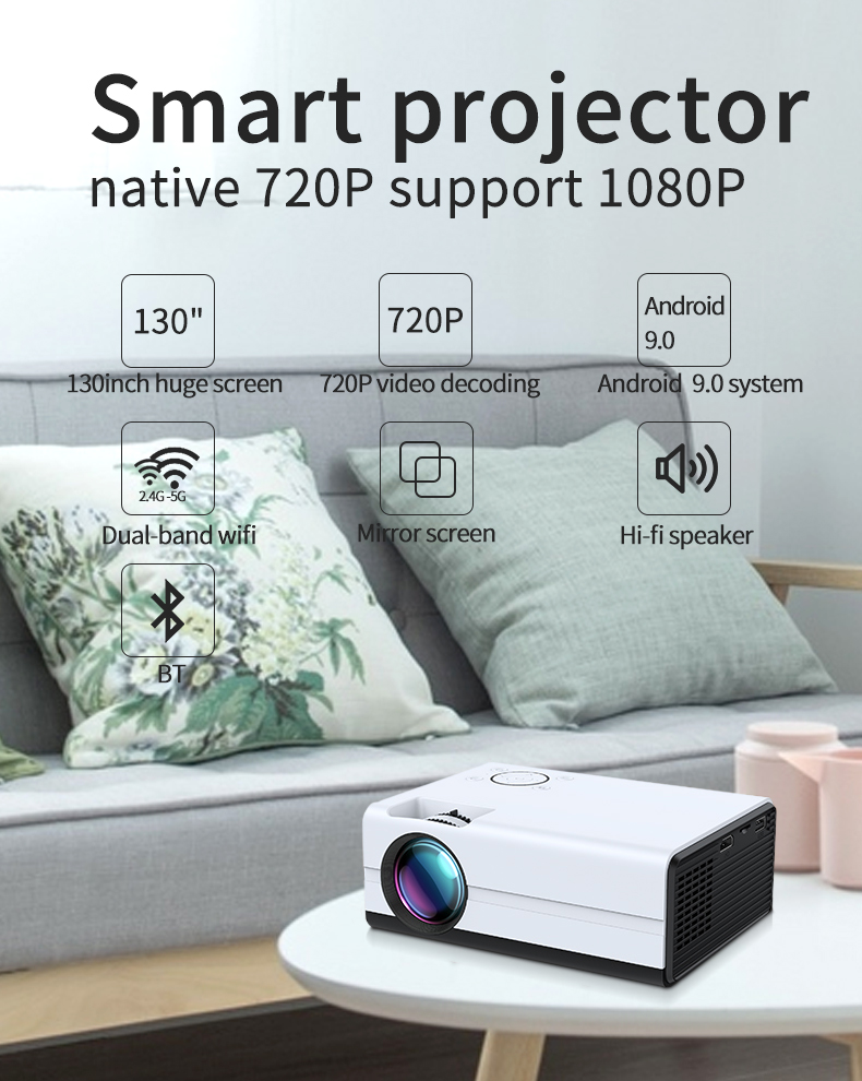 LP01  Projector with android 9.0 OS 